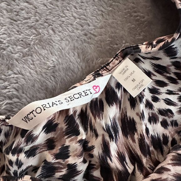 Victoria's Secret 100% Silk Animal Print Slip Dress Women's MEDIUM - Picture 4 of 5